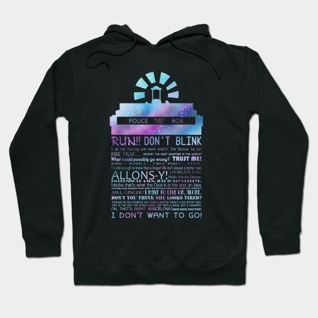 10th doctor quotes Hoodie by KanaHyde